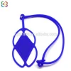 Colorful mobile phone hang rope silicone rubber mobile strap with charm