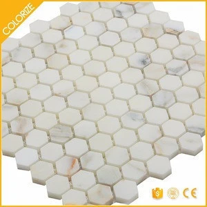 Colorize Mosaic thickness 10 mm hexagon flower mosaic tile