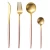Import Colourful wedding flatware,stainless steel matte silver gold cutlery set for party from China