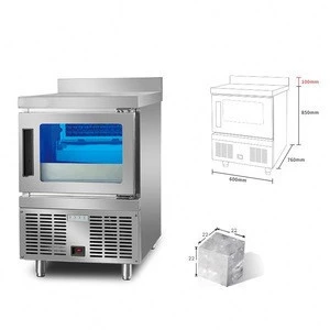 Commercial Automatic Ice Maker 100KG/Day Ice Cube Making Machinery