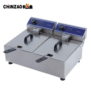 Commercial Electric Deep Fryer CE Proved Double Tank Fryer