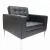 Import Commercial leather 1 seater Office reception sofa from China