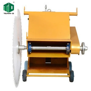 Compact,light and powerful 15KW electric concrete road cutting machine .