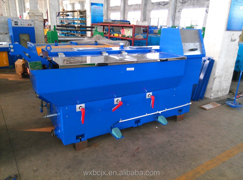 Complete intermediate wire drawing machine with inline annealing