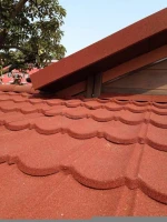 construction roofing materials Factory Price Steel Sheet in Ghana Africa Solar Stone Coated Metal Roof Tiles