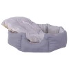 COO-2035 Faux Suede Luxury Igloo Pet Bed for Dogs