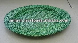 Craft product charger plates green