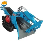 Crawler mucking road header mining machine