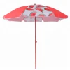 Creative design manual open custom printed big outdoor watermelon beach umbrella for wholesale