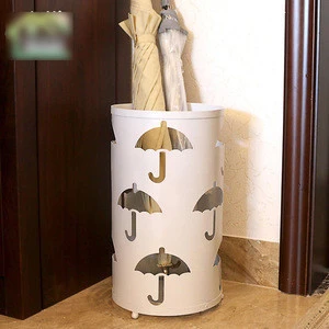 Creative umbrella european-style iron hotel lobby rain gear storage bucket placed umbrella stand