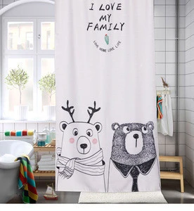 Credible Polyester Home Goods printing shower curtain