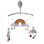 Crib mobile Baby mobile Nursery decoration Baby crib mobile Baby mobile hanging Felt rainbow crib mobile