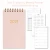 Import Custom 2021 Cute Pink Academic Travel Journal Gift Stationery Set Weekly Planner Stickers Pen Case from China
