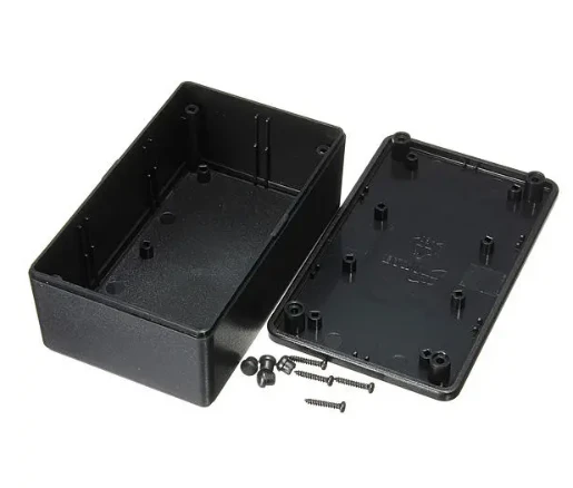 Custom ABS plastic electronic enclosure project box black junction case made in China