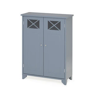 Custom Antique Floor Standing Bathroom furniture 2 doors Storage Cabinet