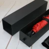 Custom black paper cardboard water cup packaging umbrella rigid box