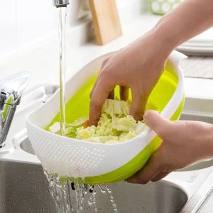 custom cheap perforated kitchen strainer plastic rectangle small sink colander