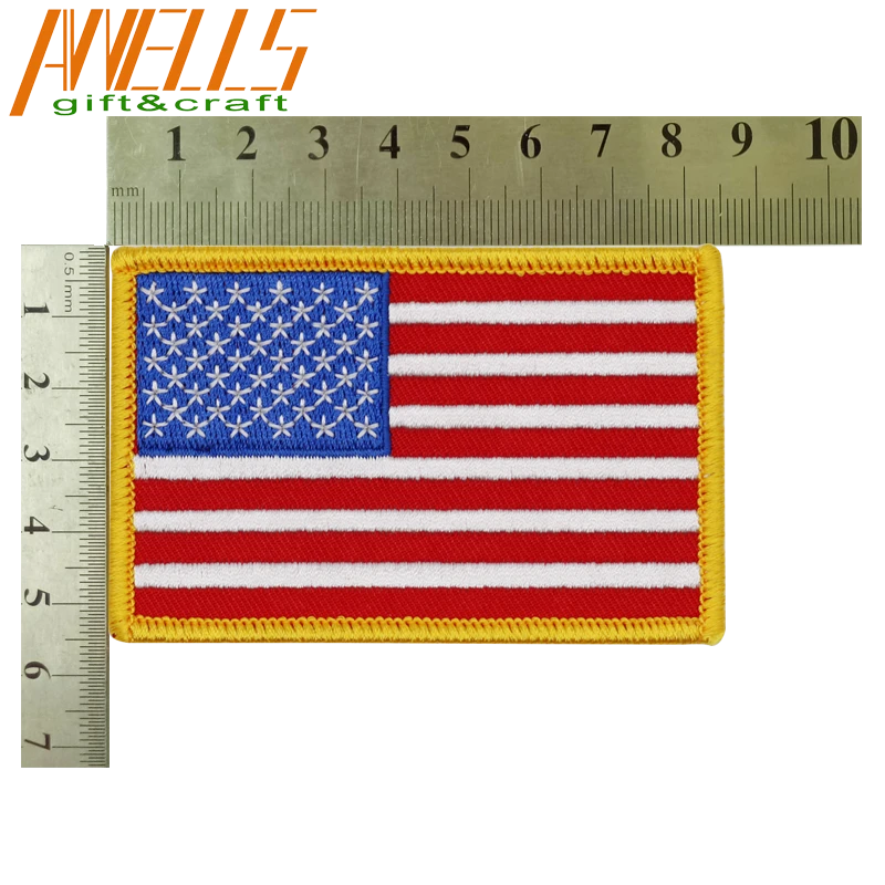 Custom embroidery USA flag army patches, embroidered Tactical Patch Military Armband Army Badge