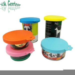 Custom food grade bpa free silicone can covers silicone stretch pet tin lids
