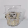 custom gold colored giant wine glass ice bucket wine cooler with handle