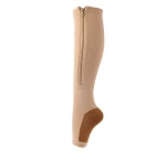 Custom logo sport women nylon knee high compression socks stocking