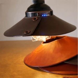 Custom Logo Travel Outdoor leather lampshade Creative home dustproof lampshade Garden street light accessories