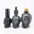 Import custom made 30ml 60ml 120ml black skull glass bottle for perfume essential oil e liquid from China