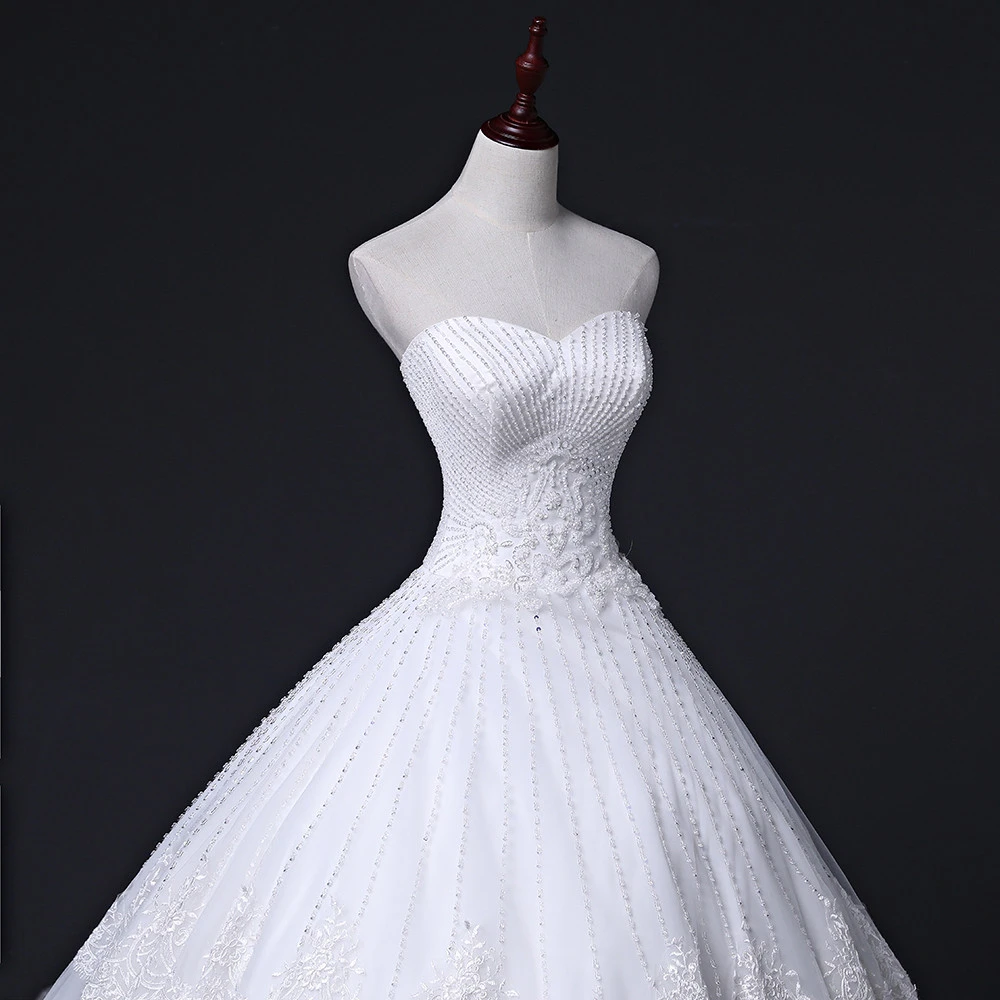 Custom Made Luxury Ball Gown Wedding Dress Fluffy Crystal Beaded Diamond Wedding dress Bridal Gowns African wedding dresses