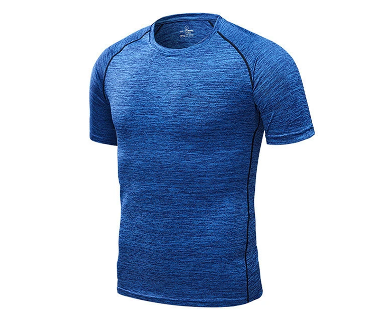 Custom Outdoor Blank quick Dry breathable Fit T Shirt Men Round Neck Polyester Sport T-shirt