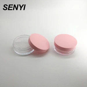 Custom printed logo empty cosmetic compacts loose powder packaging case