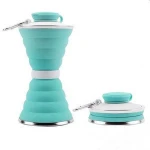 Custom private label silicone sports drink water bottle Leak Proof Travel Collapsible Water Bottle