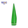 Custom Shampoo Bottle Packaging with Logo 250ml Sharp Design PETG Green Lotion Shampoo Bottle