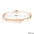 Import Custom Stainless Steel 18K Rose Gold Plated Initial Letter Name Earrings Bangle  Necklace Jewelry Set from China