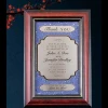 Customize Luxury High Grade Crystal Award Certificate Plaques For Honoring Gifts