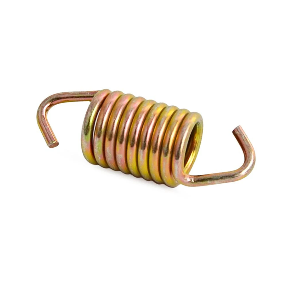Customize Steel Yellow Zinc Plated Motorcycle Exhaust Pipe Spring