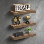 Customized floating wall shelf 3-piece wall decoration storage rack wall mounted display rack