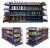 Import Customized high grade double sided rack advertising shelf display supermarket gondola from China