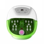 Customized Home Office Heat Bubbles Vibration Foot Spa Bath Massager with 14 Shiatsu Massaging Rollers