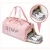 Import customized logo large capacity pink duffle bags gym women waterproof sports travel bag from China
