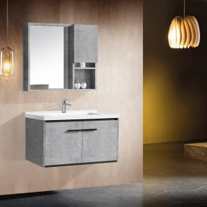 Customized Modern Mirror Plywood Wall Mount Bathroom Cabinet Furniture