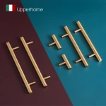 Customized Size Wardrobe Home Office Interior Door Furniture Handles Brass Knobs