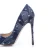 Import Customs Women Jeans Fabric Shoes Black Blue 12cm Oem Logo Pump Ladies Shoes Denim 1 Pairs from China