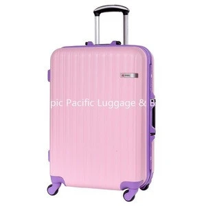 Cute Girls Pink Color Abs Travel Luggage ABS Suitcase Design