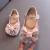 Import D   Children Ballet Flat Shoes Rhinestone Bow Princess Girls Fashion Dance Shoes Size 21-30 Baby Kids Pink Cute Performance Shoe from China