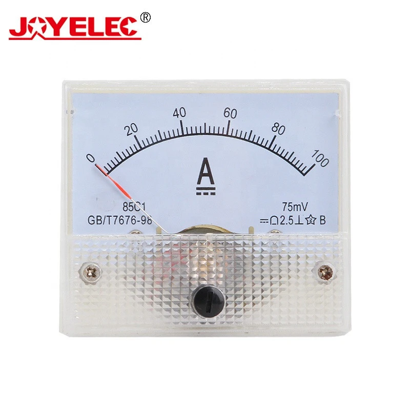 DC Analog Current Meter Panel 10A 15A 20A 30A 50A 75A 100A 150A 200A 300A 500A 600A AMP Gauge Current  Ammeters 85C1