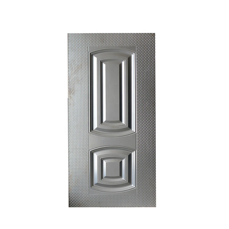 decorated steel door skin plate patterned pressed 2mm steel sheet with door design frames panels