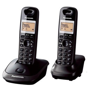 DECT telephone with 170h standby time Panasonic KX-TG2512 Black color