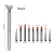 Import Diamond nail set with cable quartz halo dyeing pen 10 head replaceable box color pen set from China