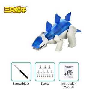 DIY electric mechanical animal toy self-assembled parent-child toy 3 kinds of animal dog robot toy