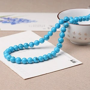 DIY Jewelry Fittings, Blue Loose Turquoise Stones Beads for Sale